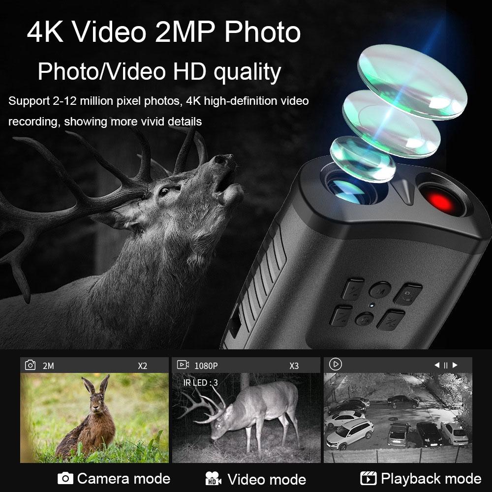 Portable Digital Night Vision Binoculars with 3-inch Hd Lcd Screen