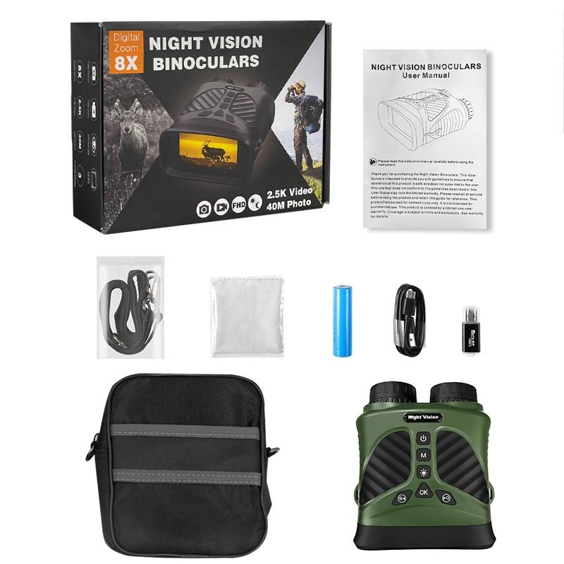 3 Ips Screen Digital Night Vision Binoculars with 3 Display - Black