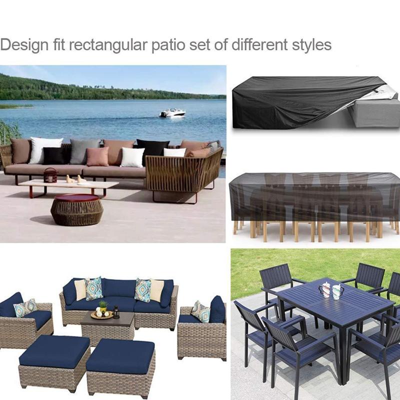 Waterproof Outdoor Furniture Cover for Table and Chairs - 180x150x80cm