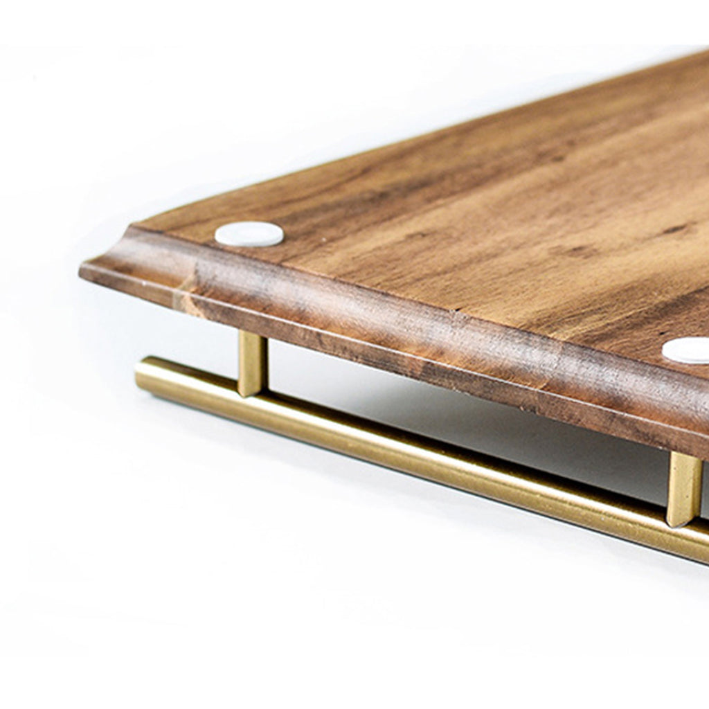 SOGA 39cm Brown Rectangle Wooden Acacia Food Serving Tray Charcuterie Board Home Decor