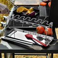 Stainless Steel Chicken Leg And Wing Rack Three-Piece Set: Foldable Standing Grill + Baking