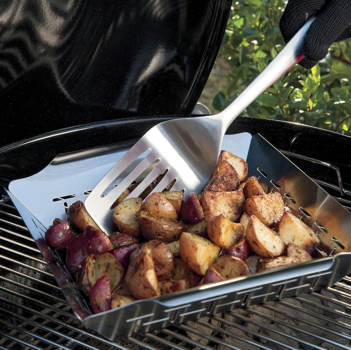 Professional Grill Basket - High-Quality Baking Trays - Barbecue Pans - BBQ Grill Basket
