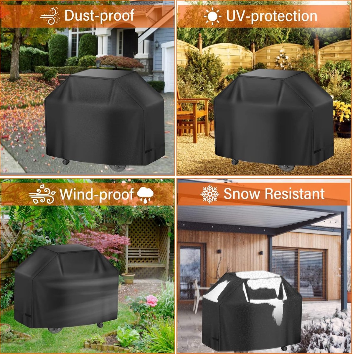 BBQ Cover - Barbecue Covers - Waterproof Barbecue Protective Cover