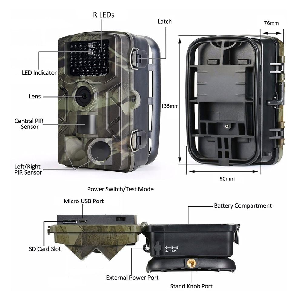 Outdoor Infrared Field Camera for Orchard and Forest Surveillance