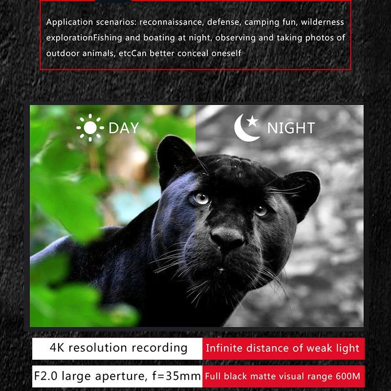 Full Colour 4k Hd Binocular Night Vision for Outdoor Hunting