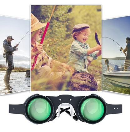 10x Hd Adjustable Focus Fishing Binoculars with Red Polarized Lens