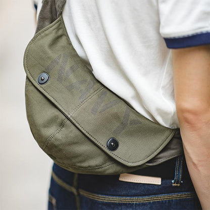 Retro Outdoor Cap Deck Bag Multi Functional & Stylish Letter Print Design