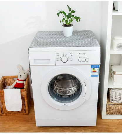 Kitchen Refrigerator and Washing Machine Dustproof Cover - 55x130cm - Blue And White Porcelain