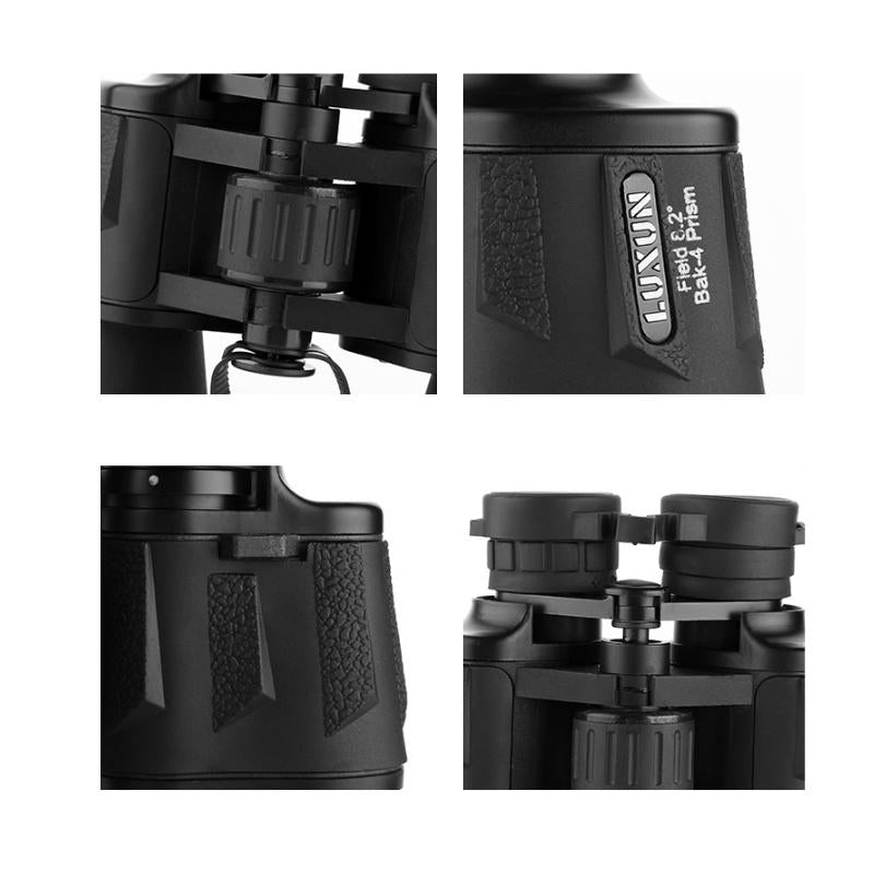 High Power Outdoor Binoculars for Low Light Night Vision - 20x50 - Black