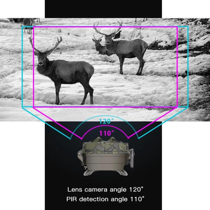 Outdoor Camouflage Dual Lens Infrared Camera with 4k Resolution and Night Vision