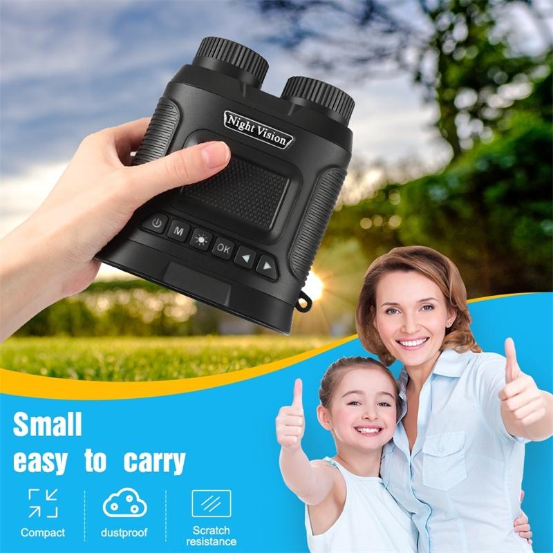 3 Digital Night Vision Binoculars with 3 Ips Screen - Black