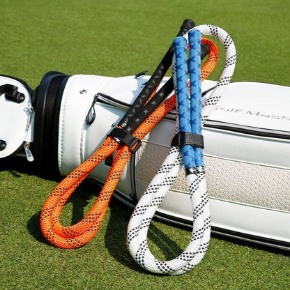Golf Power Rope Swing for Rhythmic Training - Indoor / Outdoor Exerciser - Orange Black