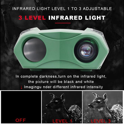 3 Tft Screen Binoculars with 4k Infrared Night Vision - Gd903 - Green