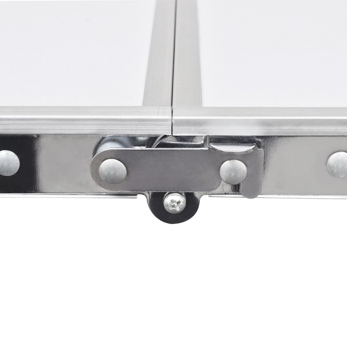 Aluminium Folding Portable Garden Camping Picnic BBQ Table Height Adjustable 120 x 60 Cm