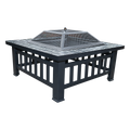 18" Square Metal Fire Pit Outdoor Heater