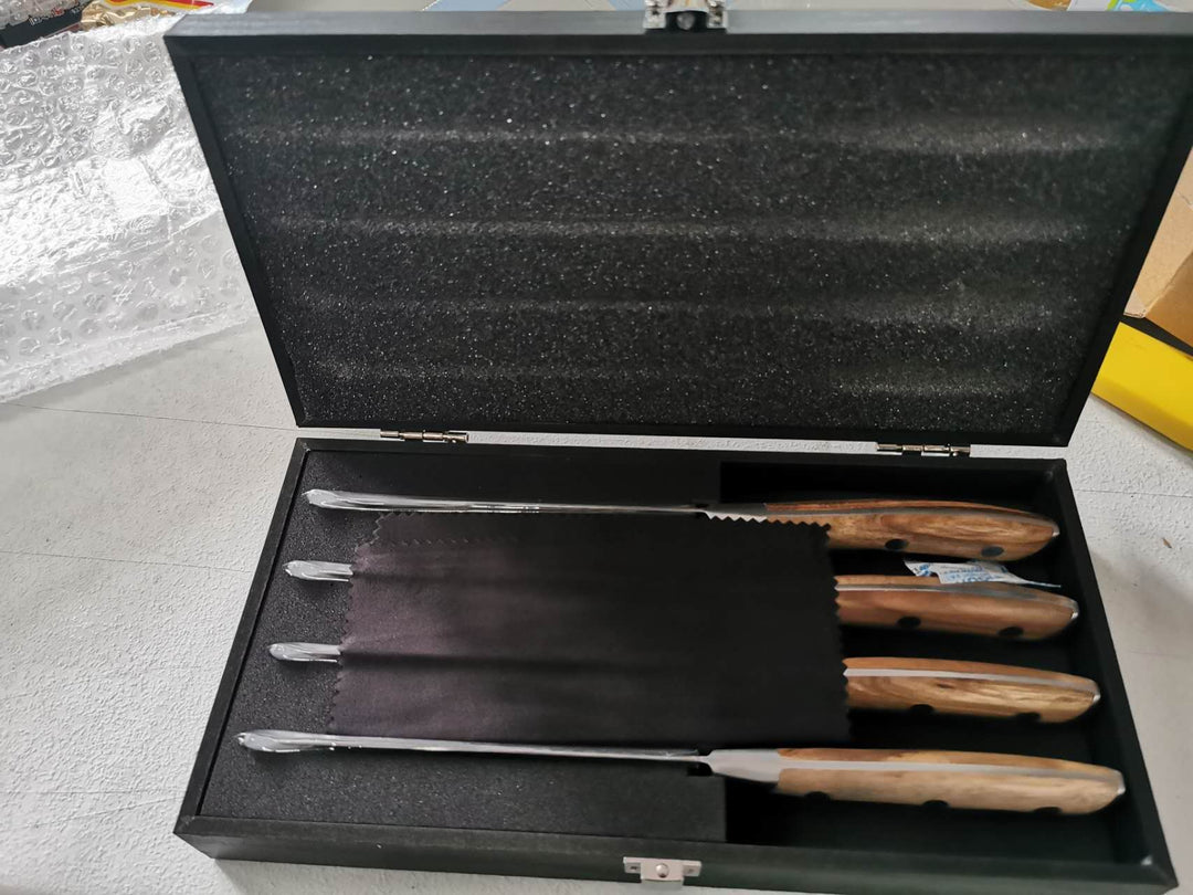 Asmoke Steak Knife Set of 4 — Pakkawood Handle