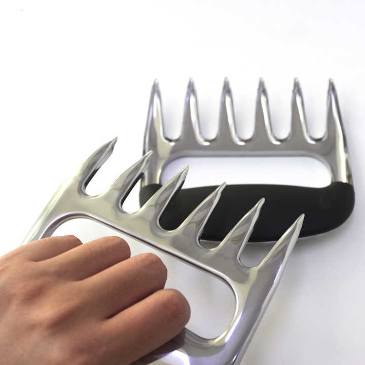 Stainless Steel Meat Shredding Claws — Multipurpose BBQ Tool For Pulled Chicken And Pork