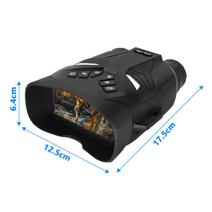 Black 4K Portable Digital Night Vision Binoculars - HD Photo & Video Infrared Scope