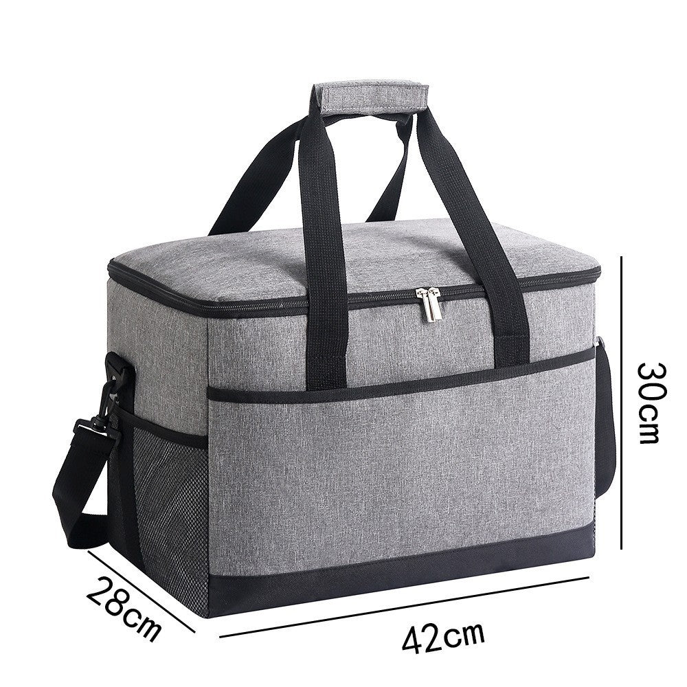 Large 35L Insulated Cooler Bag Soft Sided Leakproof Thermal Tote For Camping Beach Picnic