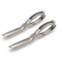 2 PCS Heavy Duty Rib Skin Remover Pliers - Silver Skin Membrane Peeler For BBQ Pork & Beef