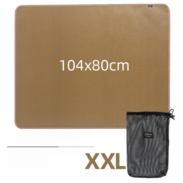 80 CM XXL Size Fireproof Outdoor Mat With Storage Bag - Silicone Coated Heat