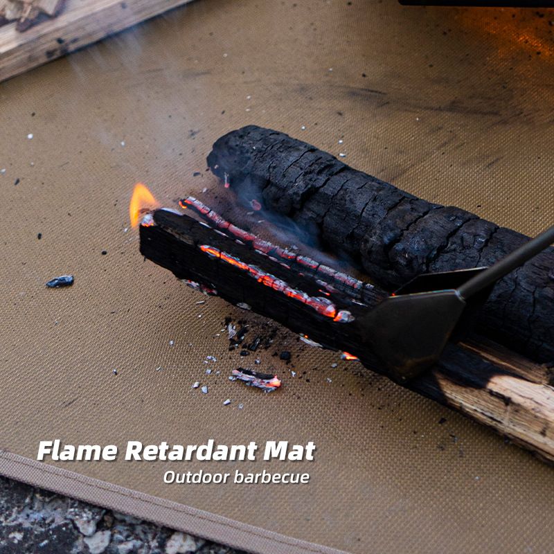 80 CM XXL Size Fireproof Outdoor Mat With Storage Bag - Silicone Coated Heat